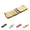 Elastic Sequin Stretch Belly Wide Buckle Belt Waistband