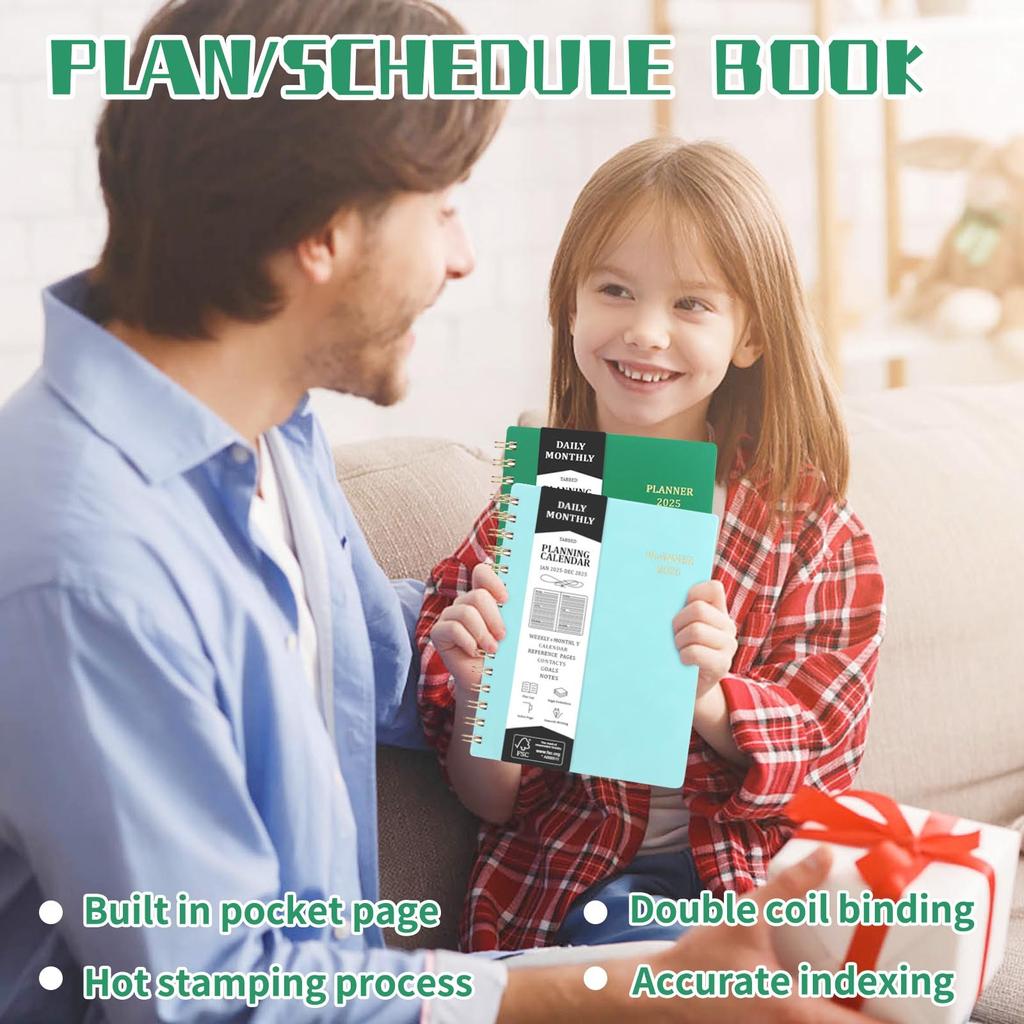 Planner Schedule Book A5 Coil Book Self-discipline Punch Card Notebook Weekly Diary