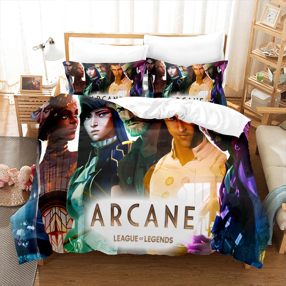 3D Print League of Heroes Bedding Set Single Twin Full Queen King Size Game Anime Bed Set Aldult Kid Bedroom Duvet Cover Sets