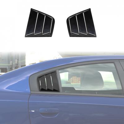 Persiennes de vitre latérale arrière Couvercle décoratif de persienne de custode pour Dodge Charger 2015+