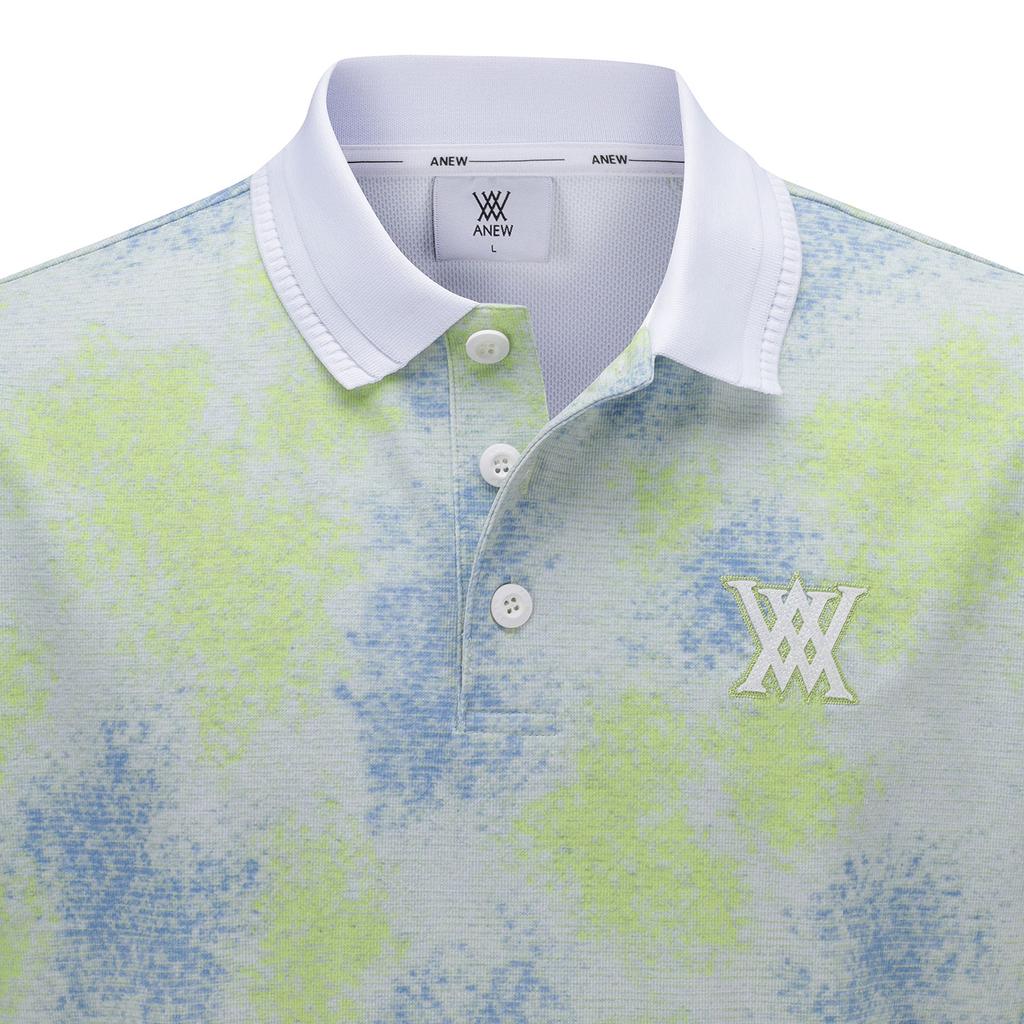 ANEW GOLF Men Sprinkled Pattern Short T-Shirt_Li