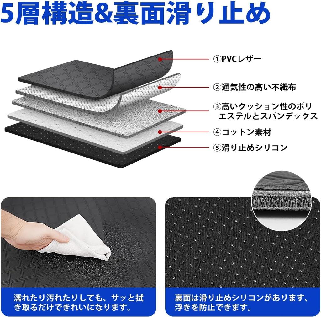 company SUNVIC New Noah Voxy 90 series Second rug mat Floor mat 2nd row 7 passengers 8 passengers Stain prevention PVC material 3D car mat Interior
