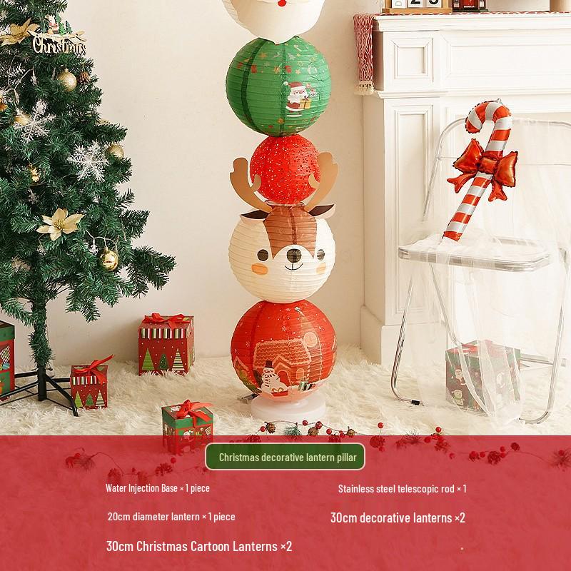 Christmas Lantern Ornaments for Mall and Store Window Displays