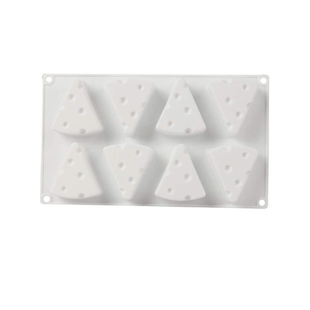 8 Cavity Cheese Shape Silicone Mold Heat Resistant Baking Mold Stylish Dessert Mold Chocolate