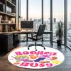 Lizzie McGuire Printed Round Rug Carpet Chair Rug Area Rug Entryway Doormats,for Office Chair Living Room Bedroom Kitchen Room.
