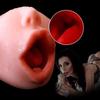 Sex-Spielzeug Silikon mit Zähnen Oralsex Männlicher Masturbatorbecher Echtes Silikon Taschentaschen-Vagina Sex