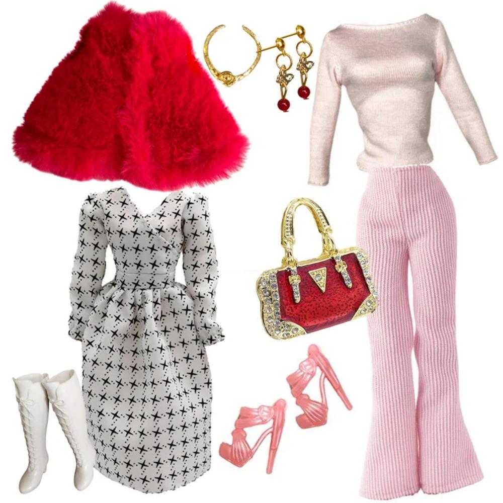 Doll Clothes Deluxe Fashion Pack Tea TIME Black & RED Classic Set for 11.5” Doll