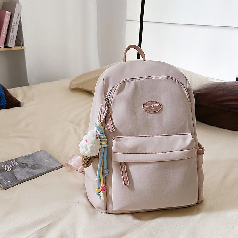 Backpack women 2025 new fashion and leisure junior high school students travel backpack simple versatile college bag tide