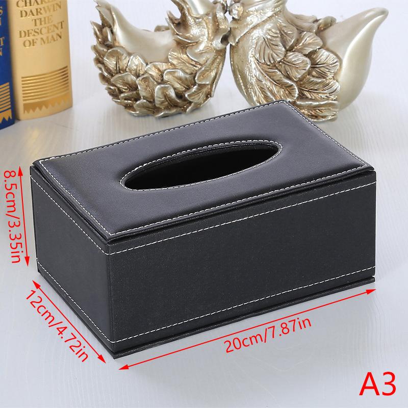 4 velikosti, držák na papír z umělé kůže, obdélníkový držák na kapesníky, úložný box do auta, bytové dekorace, vysoce kvalitní obdélníkový držák na kapesníky