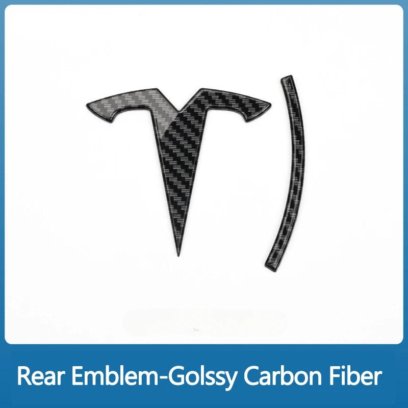 

For Tesla Model 3 ModelY Metal Alloy Car Front Hood Emblem Rear Trunk 3D Sticker Replacement Badge Accessories Model 3.Y-Front Hood