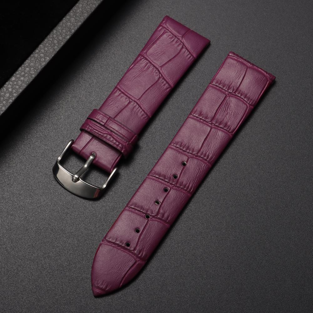 12mm 14mm 16mm 18mm 20mm 22mm Cowhide Watch Strap Universal Watchband for Women Men Solid Buckle Black Brown Watch Accessories