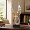 Wing Sculpture Modern Tabletop Freestanding Figurine for Art Collectors, Living Room,