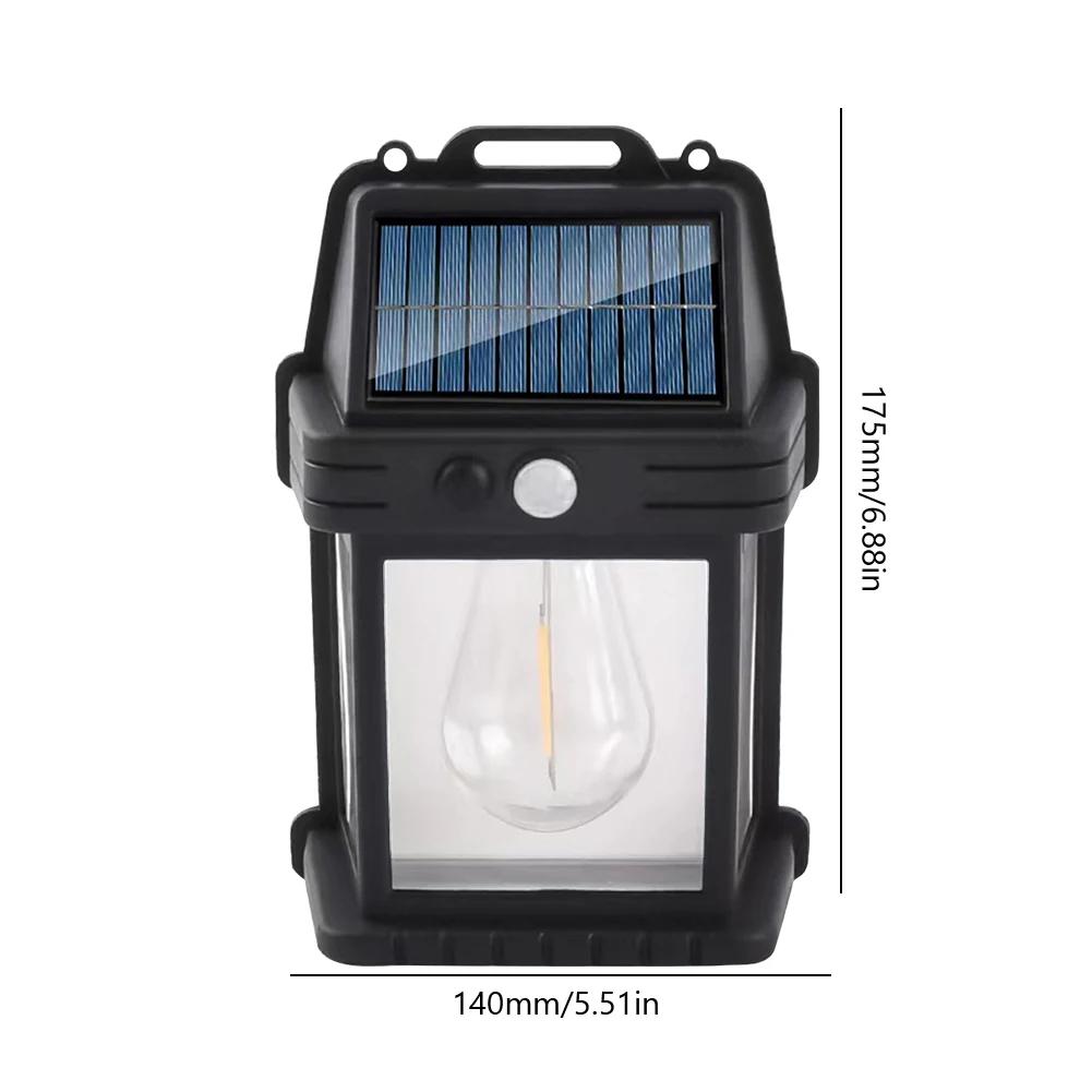 Intelligent Induction Tungsten Filament Lamp IP65 Waterproof LED Wall Sconce Induction Garden Light for Porch Patio Yard Garden