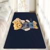 Cute Teddy Bear Happy Floor Mat Bathroom Mat Kids Room Bedroom Decoration Balcony Anti-Slip Doormat Living Room Welcome Rug INS