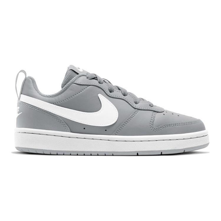 (GS) Nike Court Borough Low 2 'Gray White' Kids' BQ5448-008