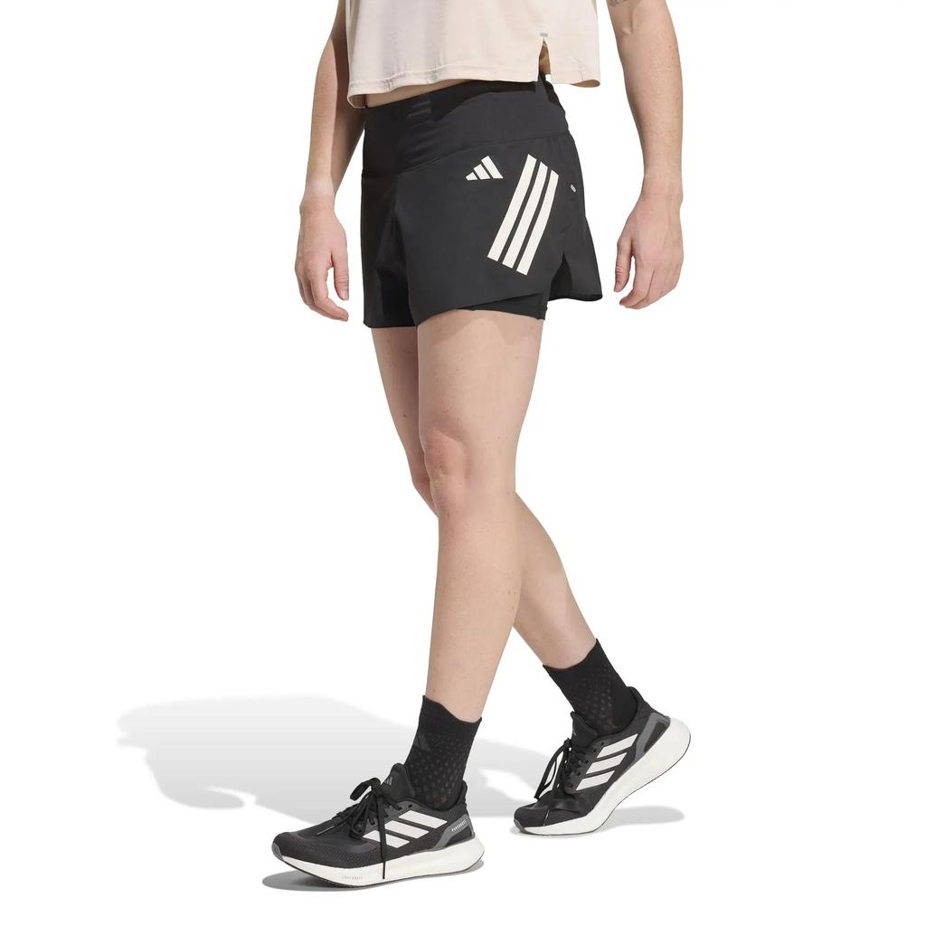 adidas Striped Mid Waist Casual Shorts Women Shorts KA6229