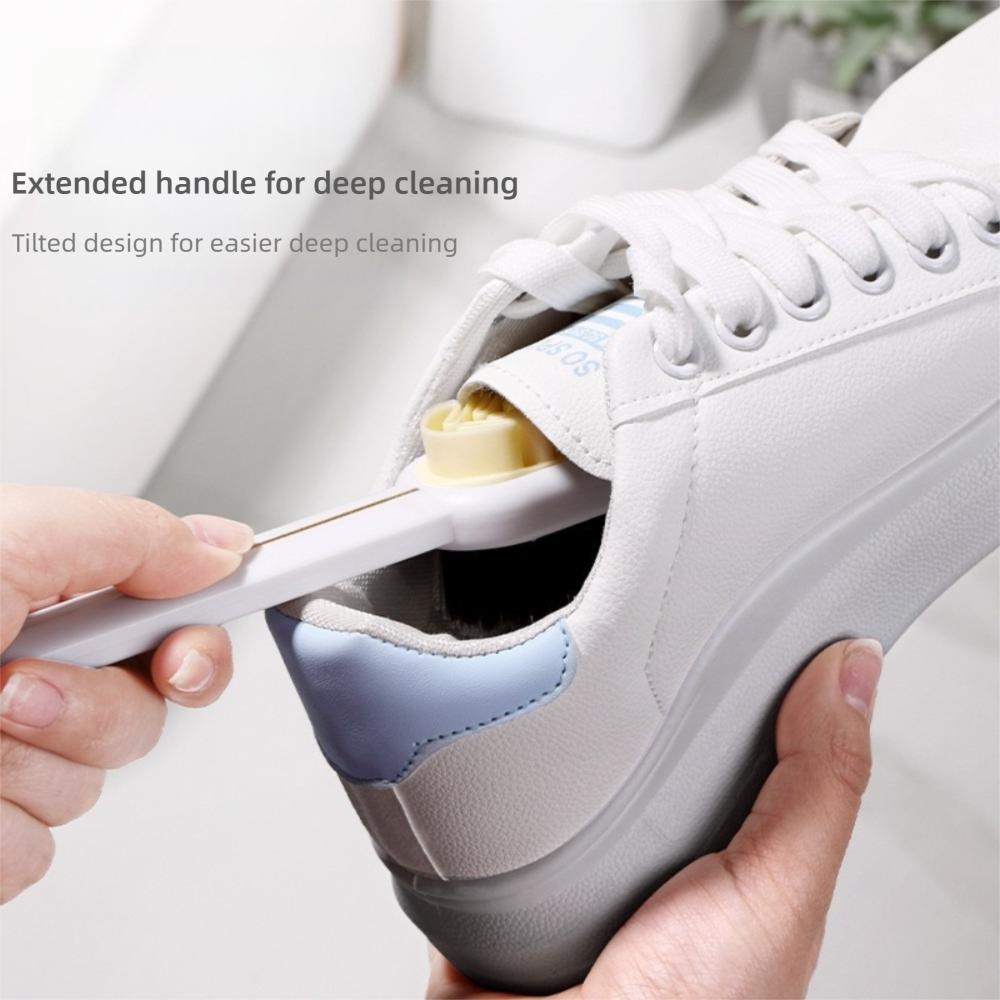 Long Handle Cleaning Brush Double Sided Washing Brush Portable Shoes Brush Cleaning Tool