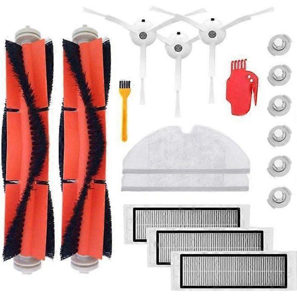 

17Pcs Replacement Kit for Roborock S60/S51/S50 Vacuum Cleaner Main Brush Side Brush Mop Cloth Water Tank Filter Set