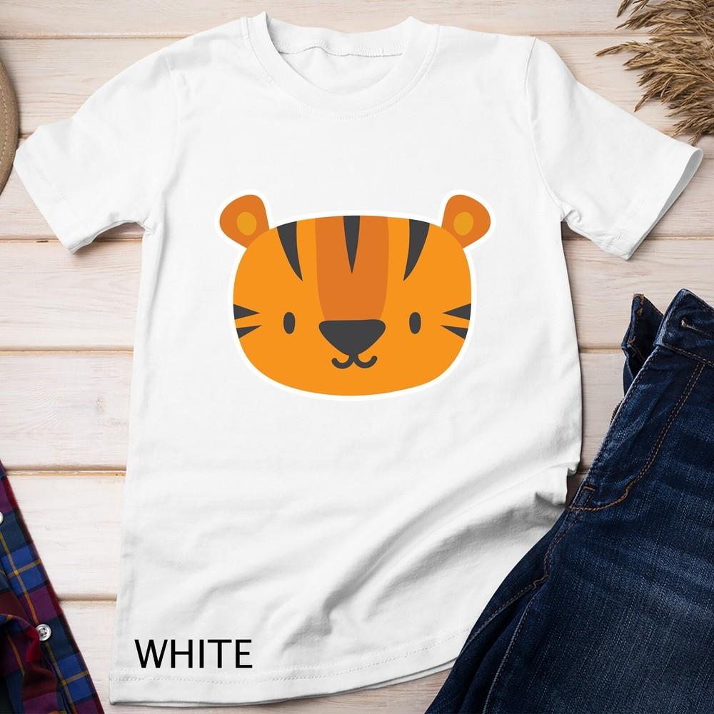 

Cute Childrens Tiger Shirts for Kids Cartoon Tiger Face Unisex T-shirt 4XL