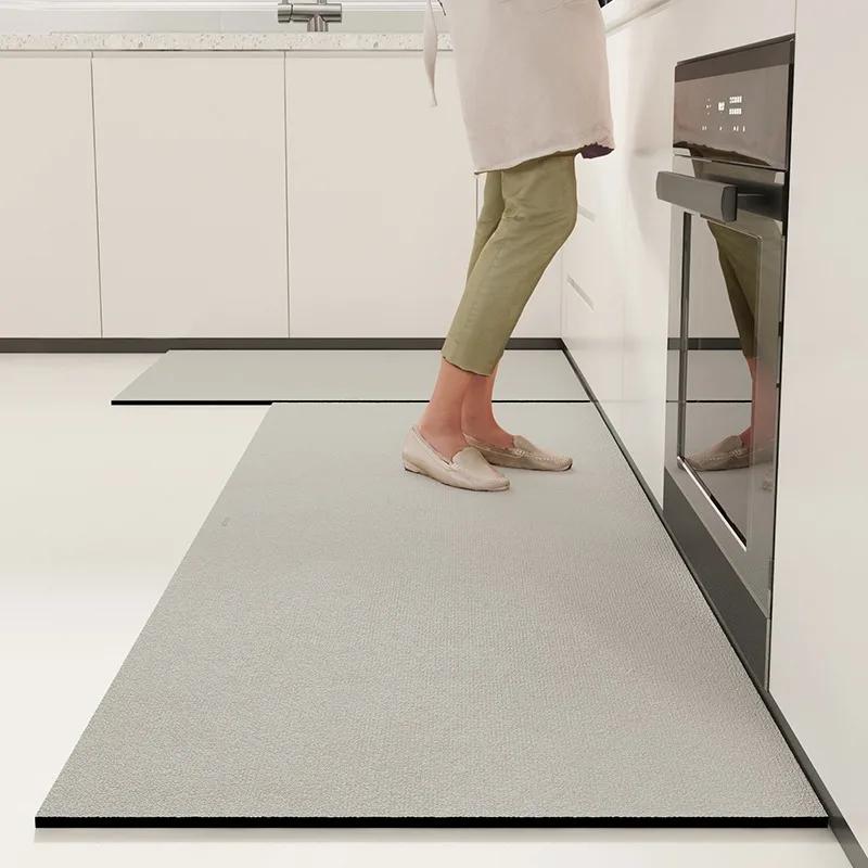 

Kitchen Floor Mat Absorbent Non-slip Carpet Quick-drying Diatom Mud Foot Mats Home Decoration Solid Color Rug Alfombra De Cocina 1pc 50x80cm