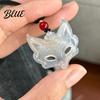 Lightweight Plastic Necklace Fox Mask Guardian Traditional Chinese Aesthetic Pendant