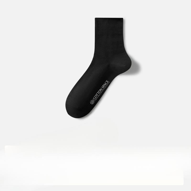 Men's Spring and Summer Thin Cotton Sweat Absorbing Deodorizing Loose Tube Socks
