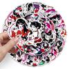 Anime Girl Graffiti Gothic Stickers: 50 Waterproof Decorative Pieces for Phone Cases & Luggage