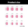 Square Nail Tips Flower Fake Nail Glues On Nail Stick On Nail Press On Nail Artificial False Nail for Womens and Girls