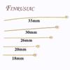 50Pcs/Lot Pins For Jewelry 14K Real Gold Plated 18mm 20mm 26mm 30mm 35mm Pins With Ball For DIY Bracelet Accessories
