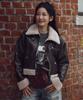 Oioi Collection Vintage Shearling Jumper [Brown]