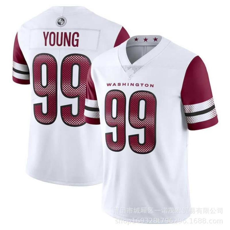 Washington Commanders Football Jersey 5 DANIELS 99 YOUNG Mens Sportswear