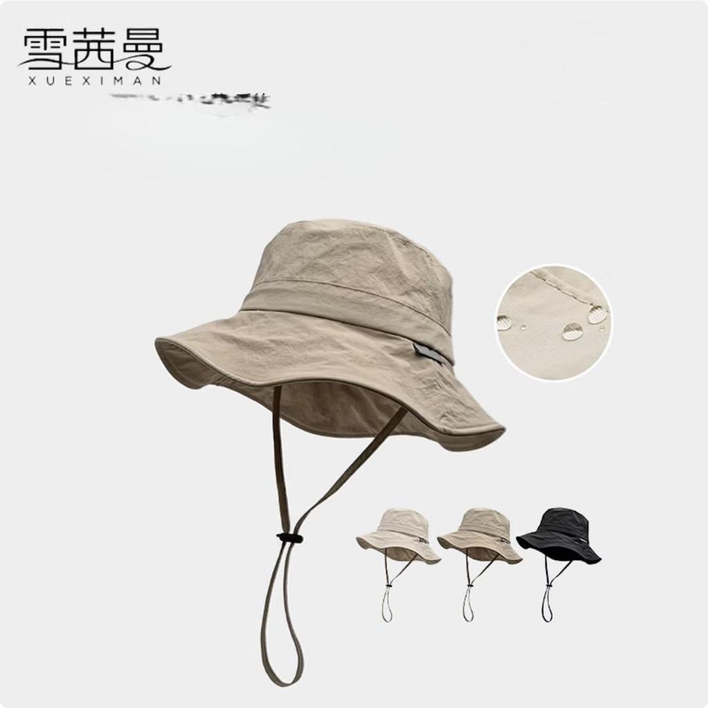 Xueqiman Quick-Dry Outdoor Sun Protection Hat Women's New UV Protection Mountaineering Hat Summer Couple Sunshade Bucket Hat Men's Style