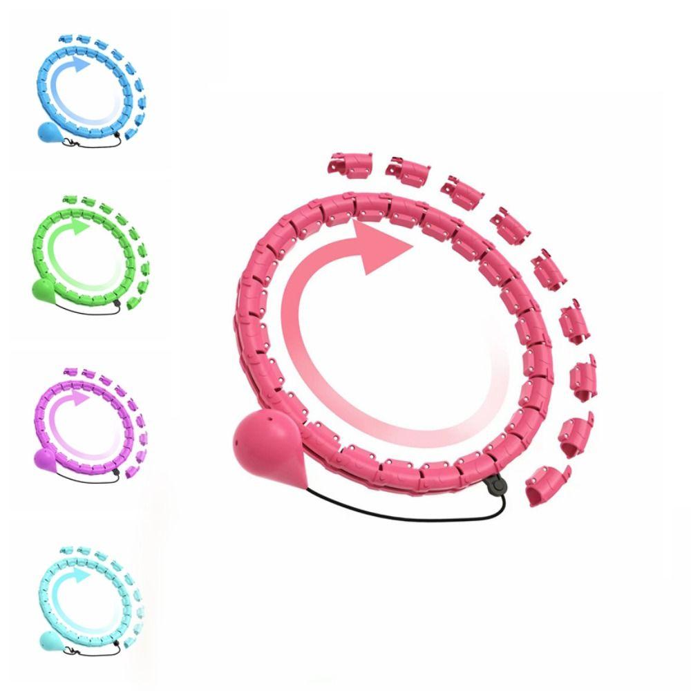 18 Detachable Knots Fitness Hoop Adjustable Abdominal Workout Equipment  Women/Men