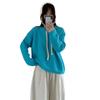 Soft Fuzzy Loop Yarn Knit Sweater Women Loose Fit Round Neck Long Sleeve Winter Warm Cozy Pullover