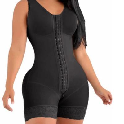 European and American Women High-Waisted Lace Shapewear One Piece Lingerie with Zipper Crotch Slimming Tummy Control Butt Lifting Bodysuit
