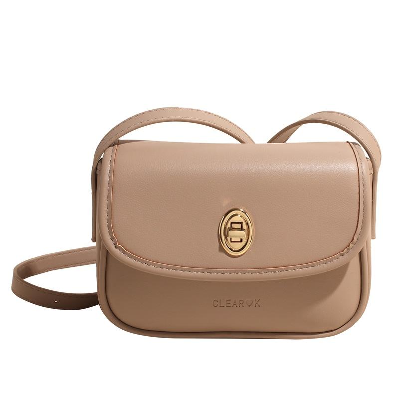 Spring and summer dopamine color small square bag simple and popular high-end soft shoulder bag messenger bag