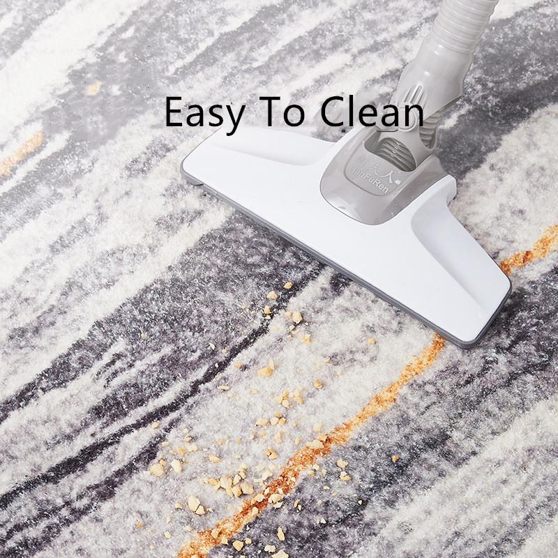 Inyahome Rugs and Mats Non-Skid Washable Runner Rugs Gold Black Marble Long Carpet for Floor Cushioned Hallway Entryway Indoor