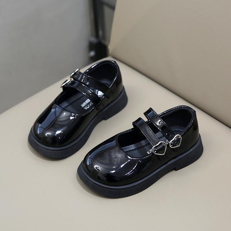 Girls' leather shoes 2025 spring and autumn new little girl loafers soft-soled shoes medium and older children's performance shoes children's flat s
