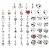 925 Sterling Silver Valentine's Day Love Key Charm Pendant Beads for Bracelet Bangle DIY Jewelry Gift for Women