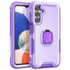 For Samsung Galaxy A15 4G/5G Case PC+Silicone Anti-drop Cover with Rotatable Ring Kickstand