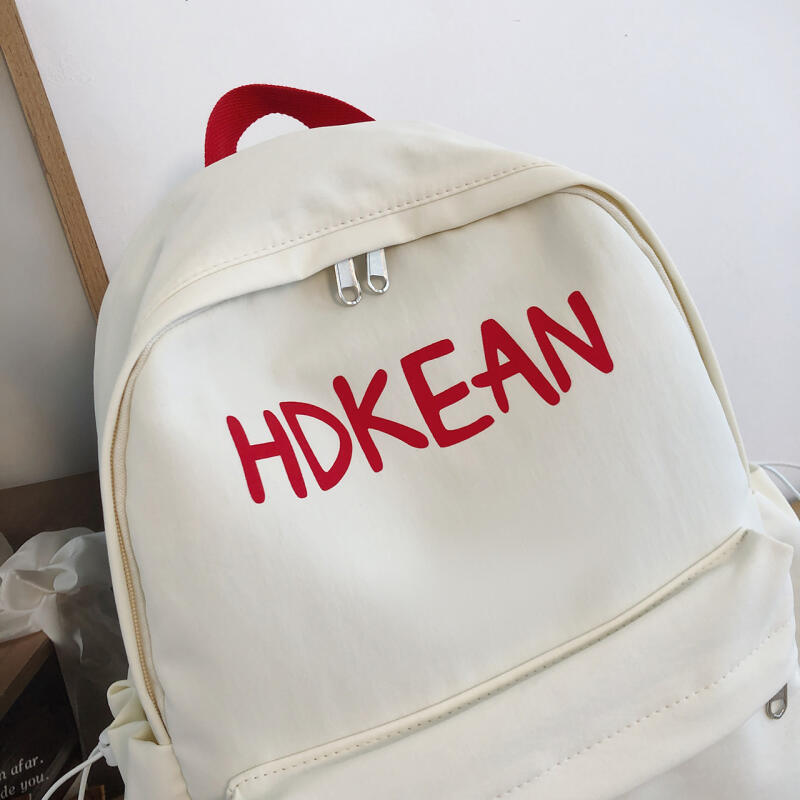 Senior High School Large Capacity Schoolbag Women's Letter Backpack