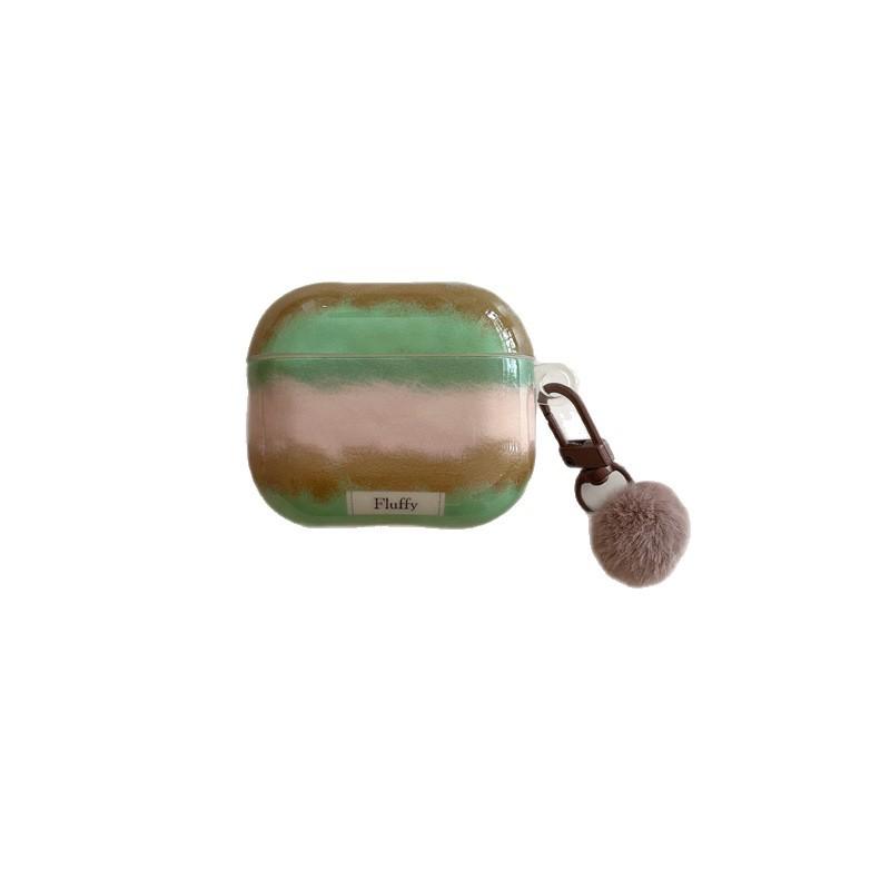 Autumn and winter contrasting colors irregular stripes AirPods 1 generation earphone case for Airpod pro1 earphone case