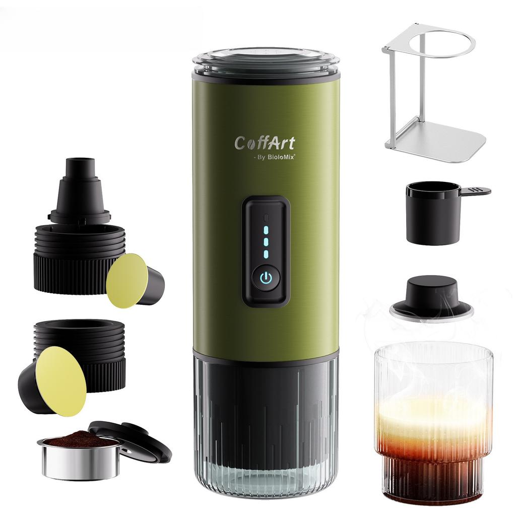 Wy-007 Portable Coffee Machine Hot and Cold Espresso Capsule Coffee Powder Three-in-one Car Office Camping