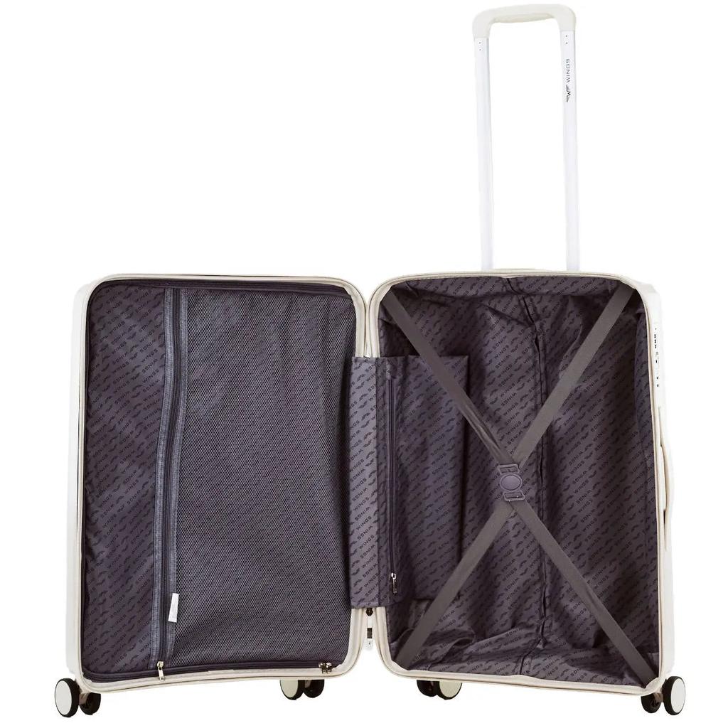 Medium Suitcase Wings Cockatiel Polypropylene 24" Beige