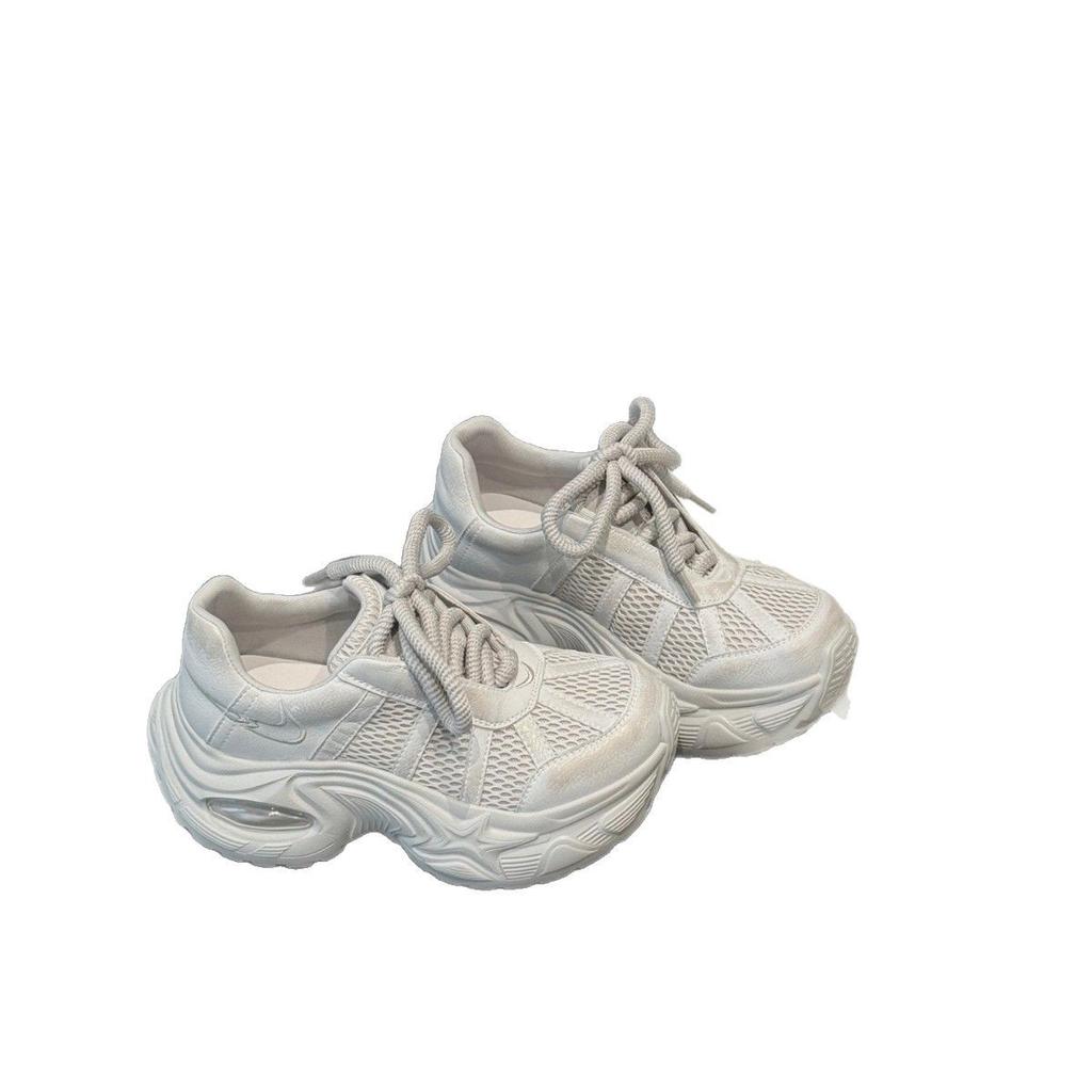 European retro color polishing fashion dad shoes women's spring and autumn 2025 new breathable height increase versatile casual shoes