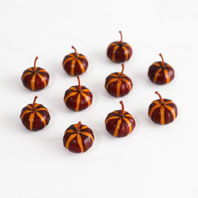 

10Pcs Artificial White Orange Pumpkins Decorative Harvest Pumpkins For Fall Wedding Thanksgiving Halloween Table Centerpieces вина червоного кольору