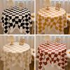 Ins Checkerboard Tablecloth Plaid Desk Mat Versatile Student Essential for Dormitory Round Table Cover Coffee Table Mat Dining Table Cloth Decorative