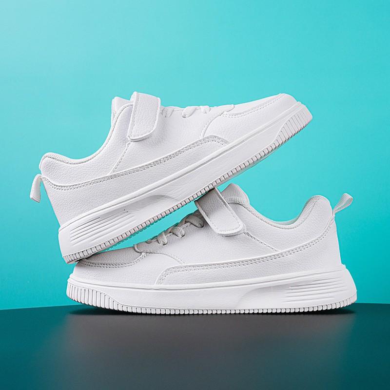 Kids Waterproof Leatherette Sneakers With Non-Slip Soft Sole Boys Girls School Outdoor Play
