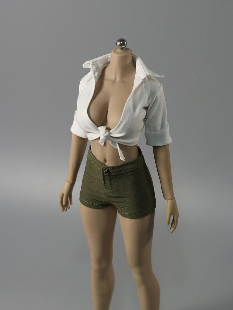 HAMRETHYPPZ 1/6 Scale Costumes for 1/6 Scale Figures, Female Band Shirts, Gal Tops, and Sexy Outfits (Body, Head, and Shoes Not Included)
