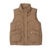 Short Women's Down Cotton Vest Fashion Vest Autumn New Loose Versatile Vest Kan Stand-up Collar
